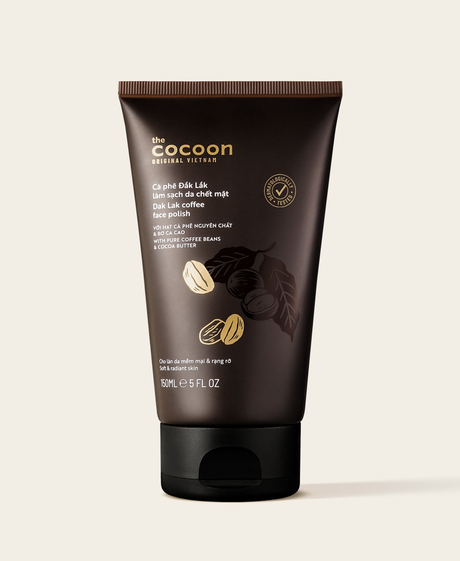 Cà phê Đắk Lắk Cocoon làm sạch da chết trên mặt (150ml)