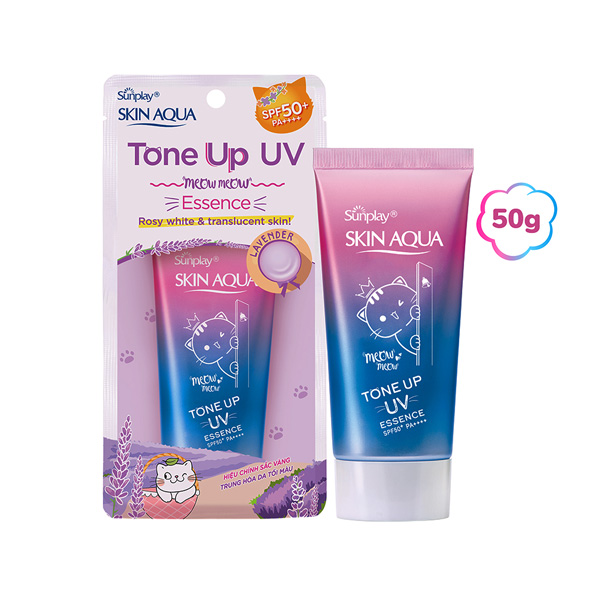 Kem chống nắng Sunplay Skin Aqua Tone Up UV Essence SPF50+ PA++++ giữ ẩm, dưỡng sáng dành cho mọi loại da (50g)