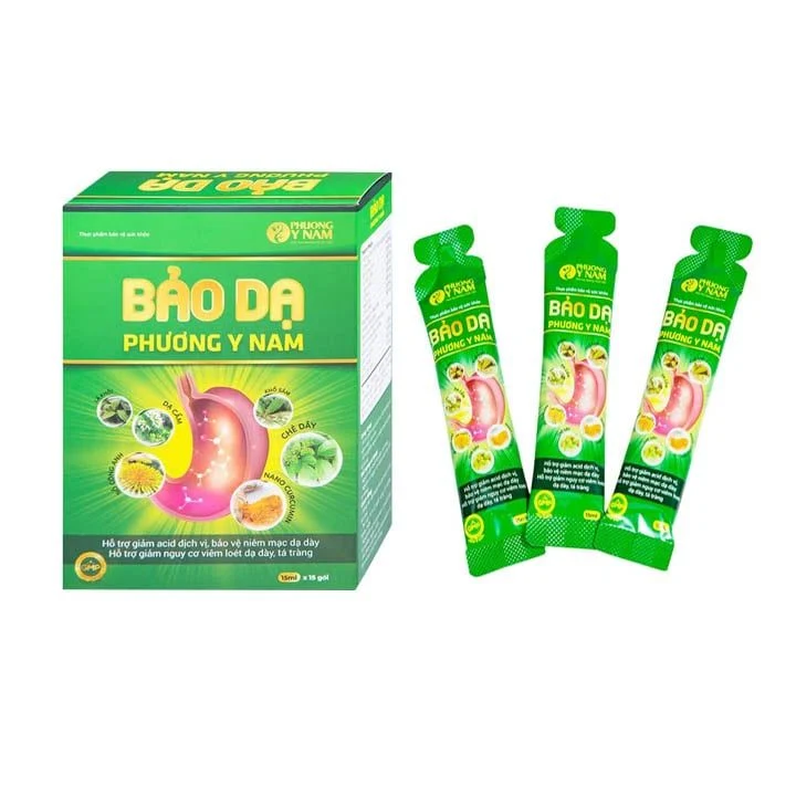 Dung dịch Bảo Dạ Phương Y Nam hỗ trợ giảm acid dịch vị, bảo vệ niêm mạc dạ dày (15 gói x 15ml)