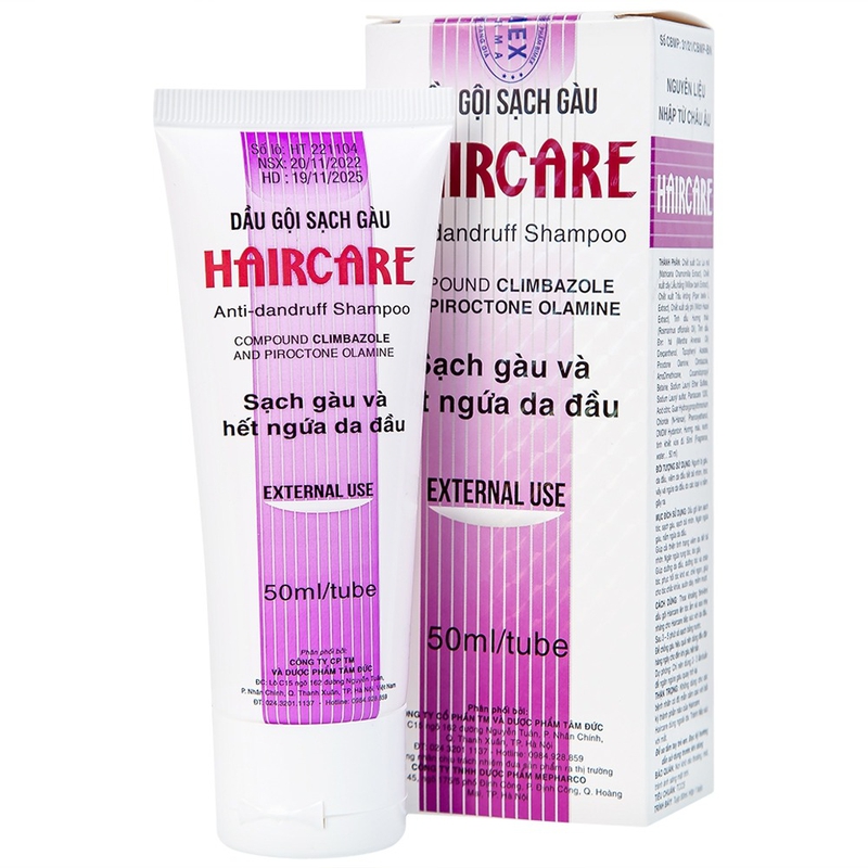 Dầu gội sạch gàu Haircare Bimex giúp sạch gàu, hết ngứa da đầu (50g)