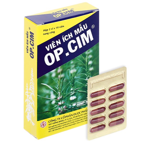 Viên Ích Mẫu OP.CIM OPC hỗ trợ điều trị rối loạn kinh nguyệt (5 vỉ x 10 viên)